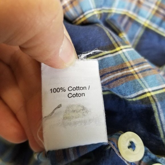 J. Crew Mens S Blue Plaid Long Sleeves Button Down - Picture 7 of 8